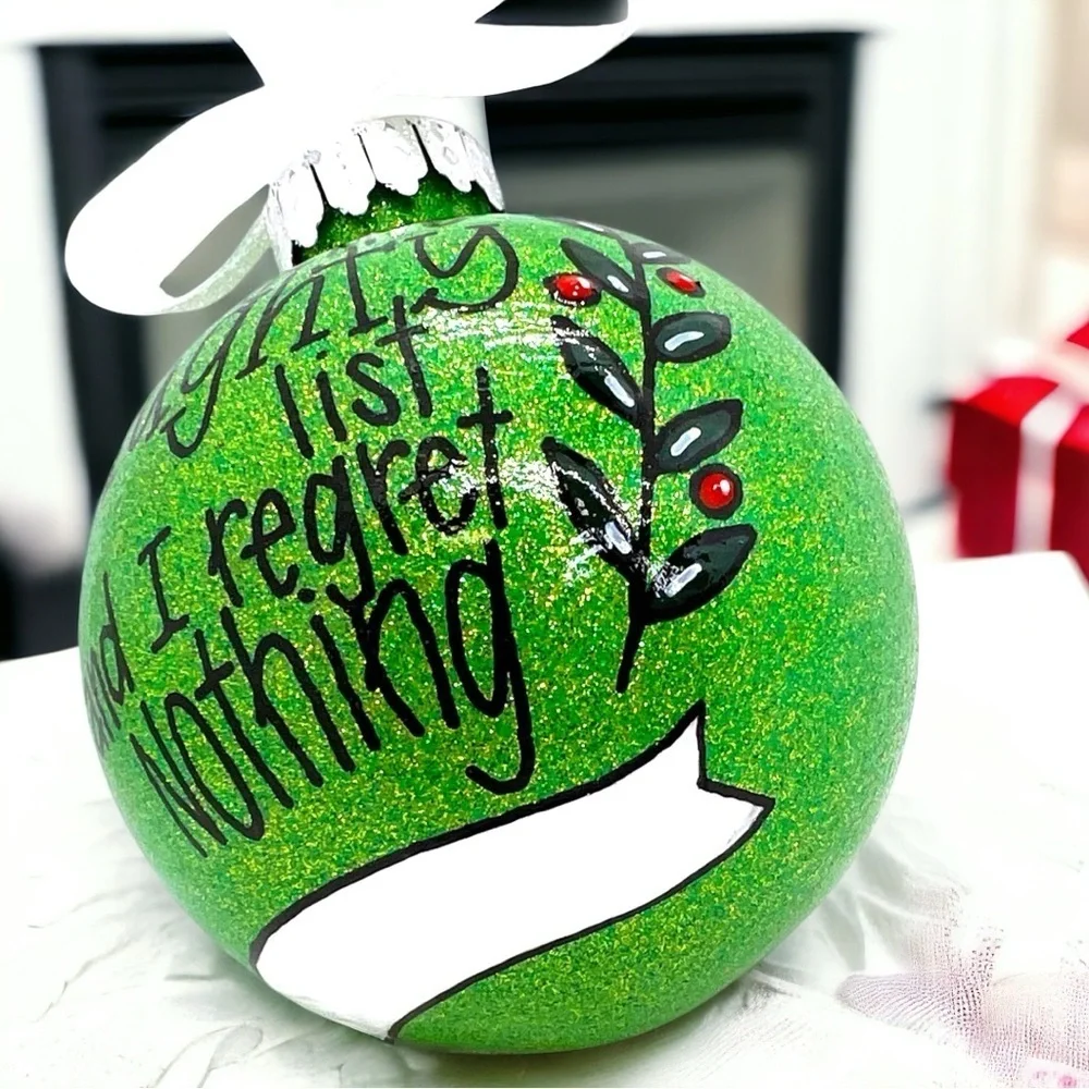 Naughty List Ornament: Embrace Your Inner Rebel This Christmas! Handmade Holiday